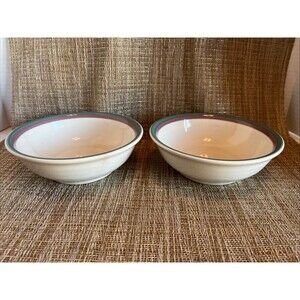 Lot of 2 Vintage Pfaltzgraff USA Made  JUNIPER Style 6" Soup Cereal Bowl